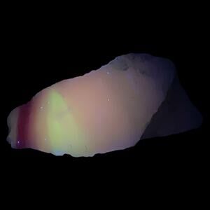 Lavender Violet Art Glass Cullet Glowing Manganese Slag Glass #4GX158